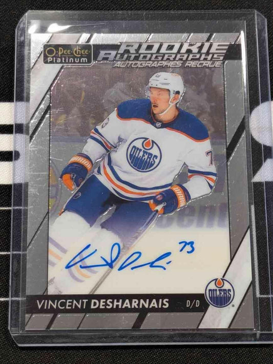 2023-24 O-Pee-Chee Platinum - Vincent Desharnais Rookie Autographs - #R-VD RC