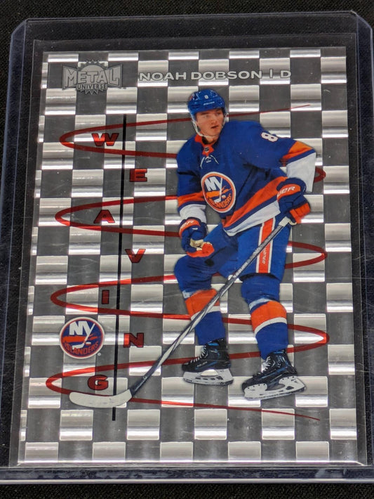 2024-25 Skybox Metal Universe Weaving Noah Dobson WV15 Islanders