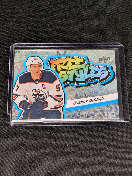 2022-23 UPPER DECK FREE STYLES BLUE CONNOR MCDAVID EDMONTON OILERS #FS-27