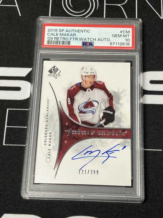 UD SP Authentic 2019/20 - Future Watch Auto Retro /399 - Cale Makar PSA 10