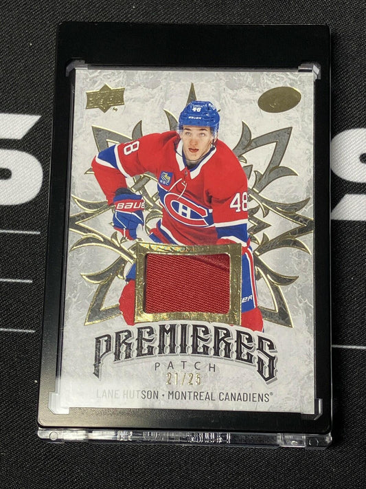 2024-25 Upper Deck Ice - Lane Hutson Exquisite Premieres Patch /25