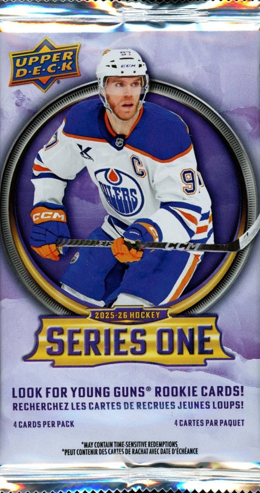 2025-26 Upper Deck Series 1 Retail Pack | NHL Young Guns Rookie Cards