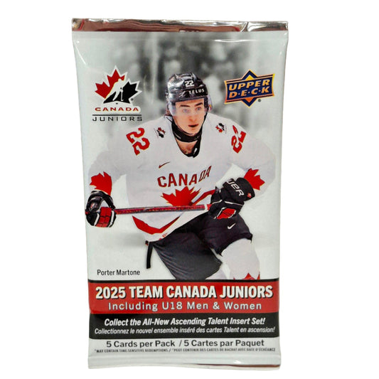 2025 Upper Deck Team Canada Hockey Juniors Retail pack