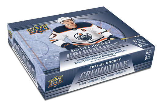 2021-22  Upper Deck Credentials Hockey Hobby Box  (Coming Soon!) - Miraj Trading