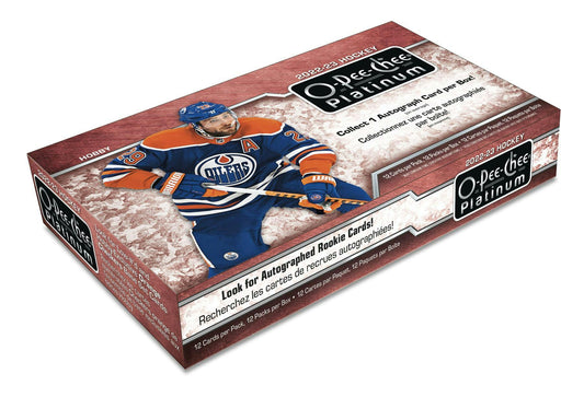 2022-23 Upper Deck O Pee Chee Platinum Hobby Box Case (Case of 8 Boxes)