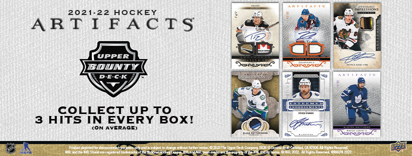 2021-22 Upper Deck Artifacts Hockey Hobby Case  (Inner Case of 10 Boxes) (Pre-Order) - Miraj Trading