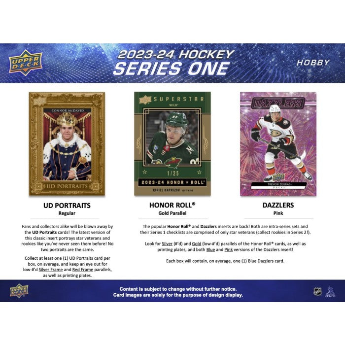 2023-24 Upper Deck Series 1 Hockey Hobby Box - Miraj Trading