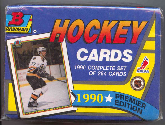 1990-91 Bowman Hockey Factory Set Premier Edition Box - BigBoi Cards