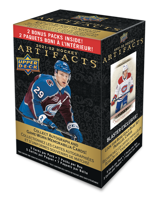 2021-22 Upper Deck Artifacts Hockey Blaster Box (Pre-Order) - Miraj Trading