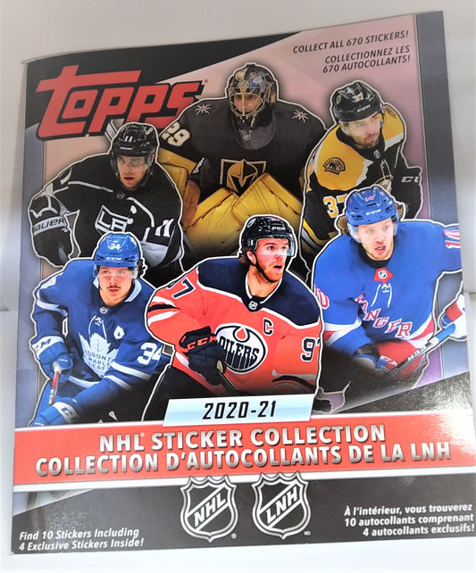 2020-21 Topps NHL Hockey Sticker Album - BigBoi Cards