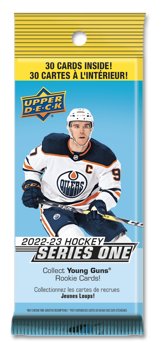 2022-23 Upper Deck Series 1 Hockey Fat Pack Box (Box of 18 Packs) (Pre-Order) - Miraj Trading