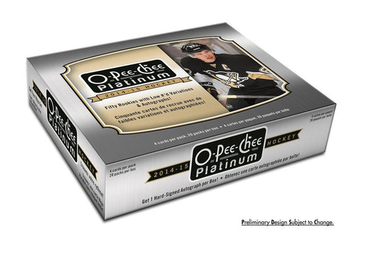 2014-15 Upper Deck O-Pee-Chee Platinum NHL Hockey Hobby Box - BigBoi Cards