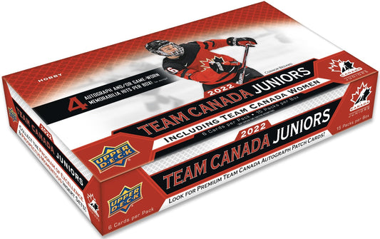 2022-23 Upper Deck Team Canada Juniors Hockey Hobby Box - Miraj Trading