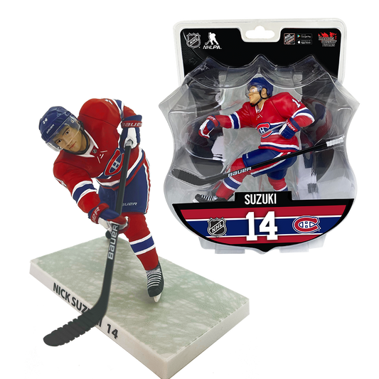 Nick Suzuki Montreal Canadiens 6" Player Replica Figurine - Miraj Trading