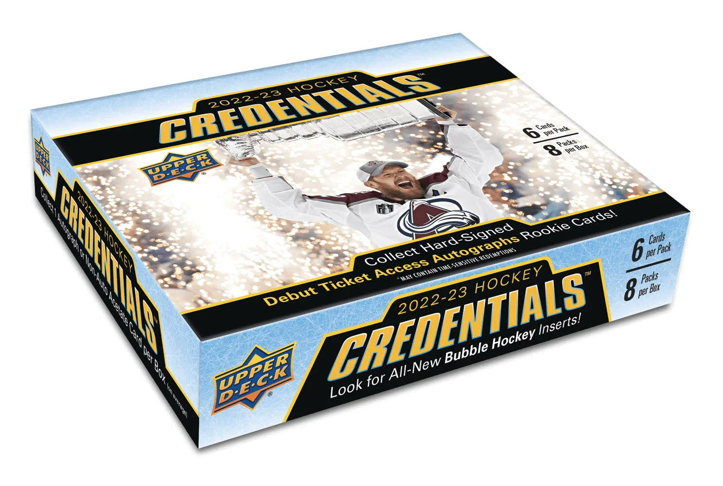 2022-23 Upper Deck Credentials Hockey Hobby Box - Miraj Trading