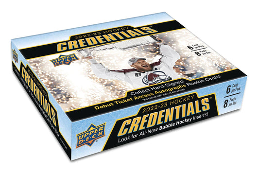 2022-23 Upper Deck Credentials Hockey Hobby Box - Miraj Trading